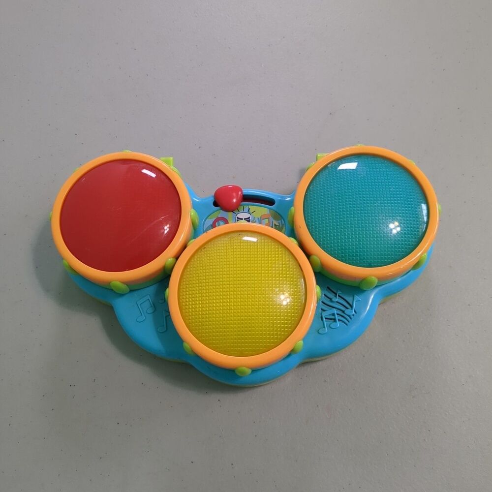 KIDS II, Inc Electric Light Up Drum Set with Sound